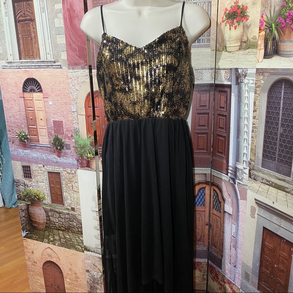 Heart Soul Ladies Holiday Mardi Gras Ball Dress M Maxi